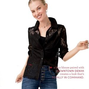 ✨NWOT✨ CAbi St Regis Blouse - Sz S